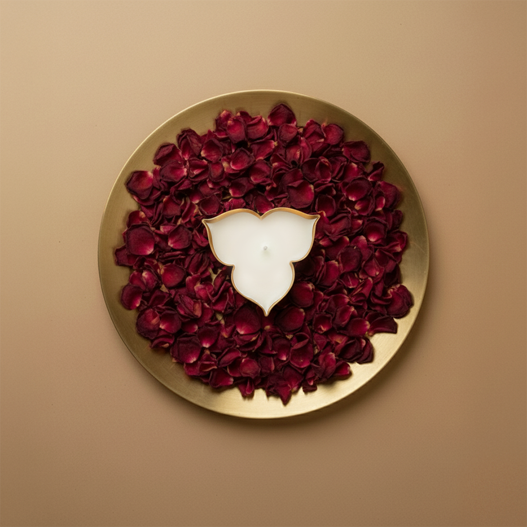 Rose Musk 3-Petal Urli Candle